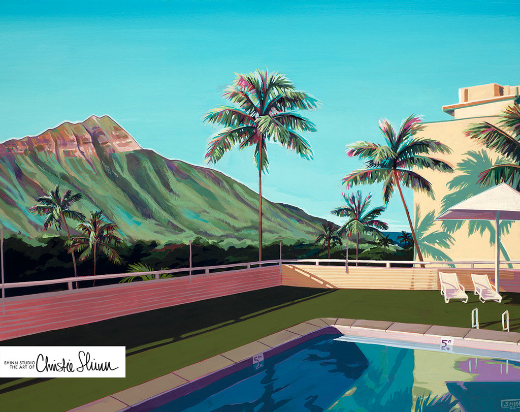 Poolside Art Print by Christie Shinn