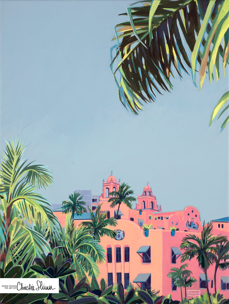 ROYAL AMONG THE PALMS - CANVAS GICLEE