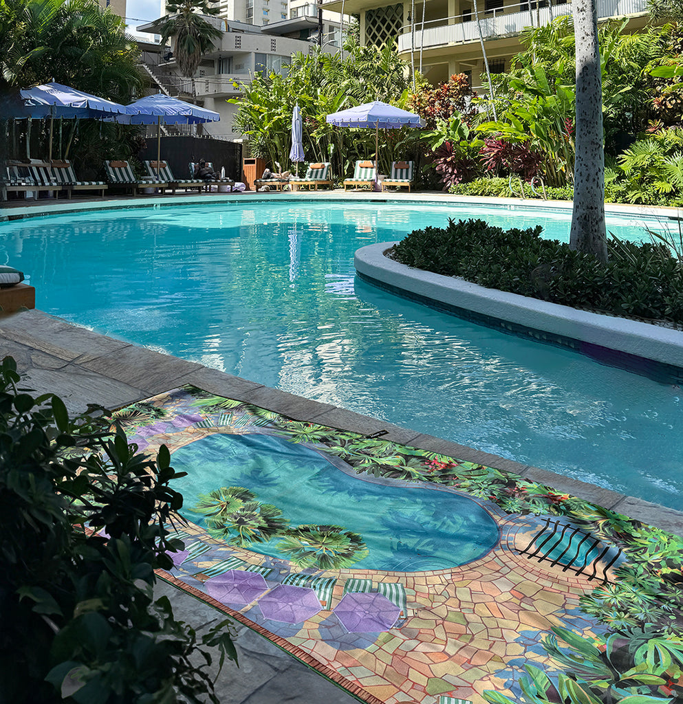 POOLSIDE Surfer Towel